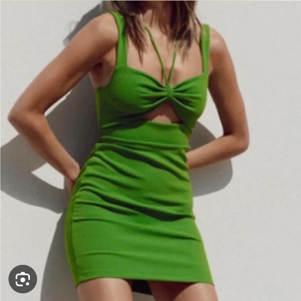 Princess Polly Green Cutout Mini Dress